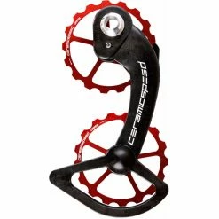 Système De Galets CeramicSpeed Oversize (enduit) -Dérailleur arrière Soldes Magasin CSOSPWSRed