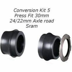 Chris King Press Fit Conversion Kit -Dérailleur arrière Soldes Magasin Chris King Press Fit Conversion Kit Bottom Bracket Spares Black NotSet CKPBB022