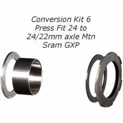 Chris King Press Fit Conversion Kit -Dérailleur arrière Soldes Magasin Chris King Press Fit Conversion Kit Bottom Bracket Spares Black NotSet CKPBB025