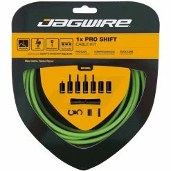 Kit De Câble De Vitesse Jagwire Pro 1x 22 Kit De Câble De Vitesse Jagwire Pro 1x -Dérailleur arrière Soldes Magasin Jagwire Pro 1x Shift Kit Gear Cables Green PCK552 2
