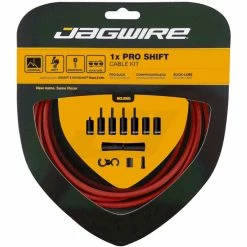 Kit De Câble De Vitesse Jagwire Pro 1x 24 Kit De Câble De Vitesse Jagwire Pro 1x -Dérailleur arrière Soldes Magasin Jagwire Pro 1x Shift Kit Gear Cables Red PCK554 2