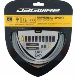 Câbles De Dérailleur Jagwire Hyper Teflon -Dérailleur arrière Soldes Magasin Jagwire Universal Sport Gear Cable Kit Gear Cables Braided White NotSet JGC03BW